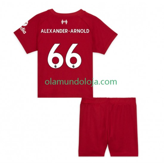 Camisola Liverpool Alexander-Arnold 66 Criança Equipamento Primeiro 2022-2023 Manga Curta